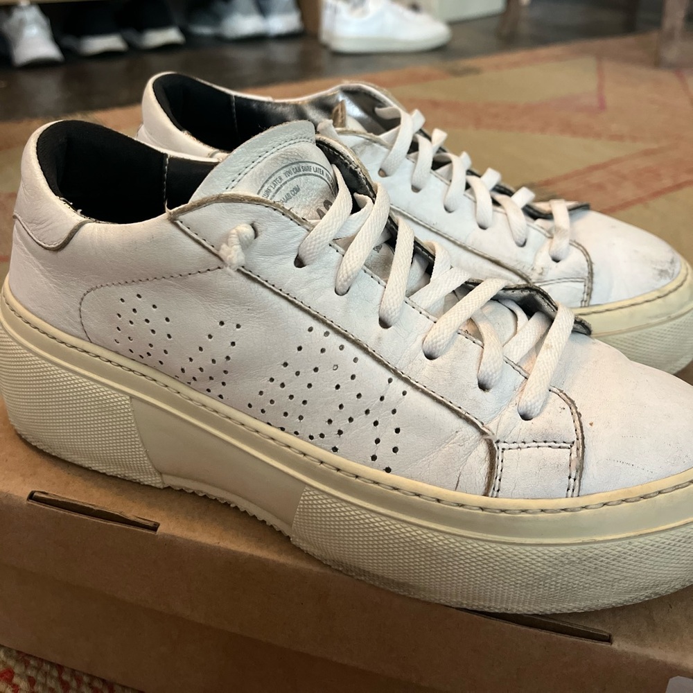 P448 white sneakers